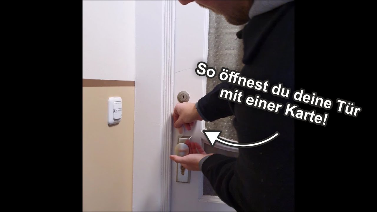 Tür öffnen ohne Schlüssel: So öffnest du deine Tür einfach selbst! ➡️  www.flexacard.de 