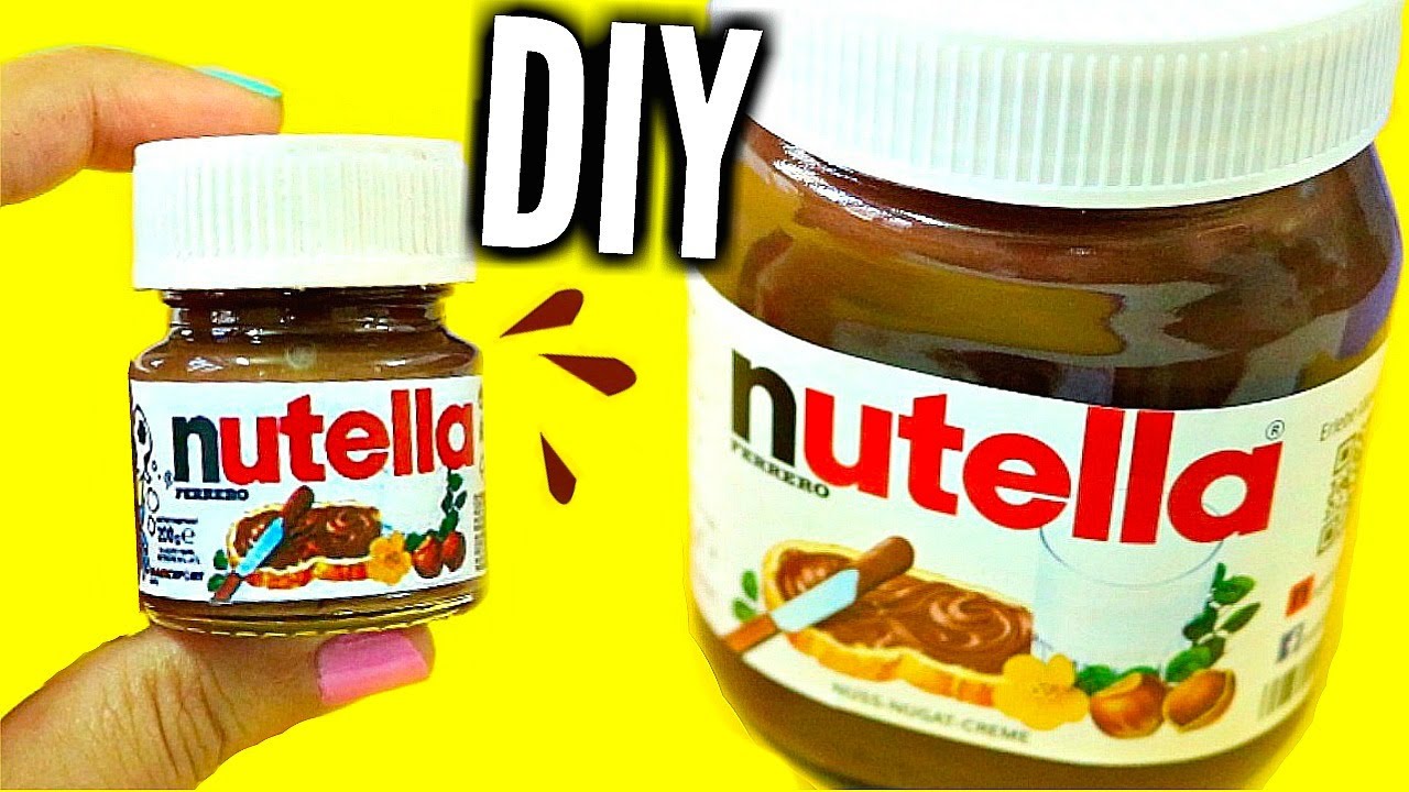 DIY MINI NUTELLA | Easy & Adorable - YouTube