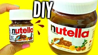 DIY MINI NUTELLA | Easy & Adorable