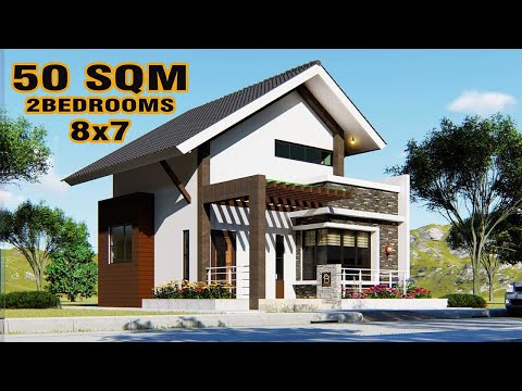 small-house-design-loft-type-2-bedroom-(8x7-meters)