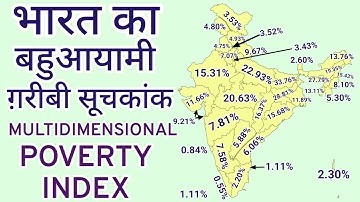 Multidimensional poverty index of India | Multidimensional Poverty Index of India | World Geography