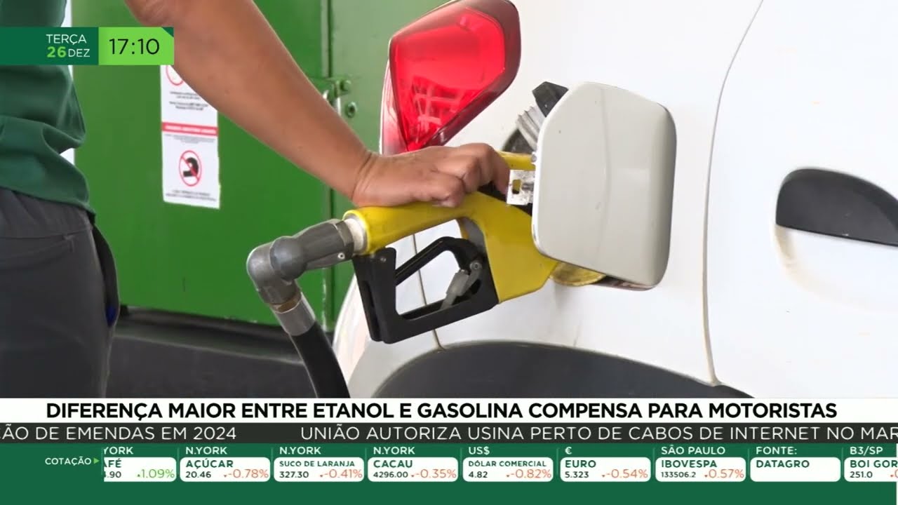 Diferença maior entre etanol e gasolina compensa para motoristas