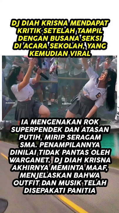 Viral DJ Diah Krisna Tampil Seksi di Acara Sekolah Berujung Minta Maaf