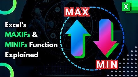 Excel Data Analysis Made Easy with MAXIFS & MINIFS Function |