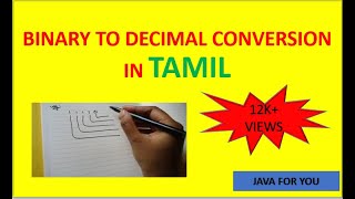 Celebrity Binary to decimal conversion in tamil|digital electronics in tamil|number system in tamil|java tamil Profile