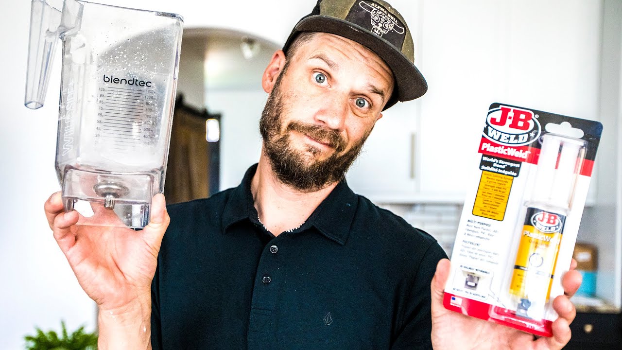 JB weld epoxy repair cracked plastic blender