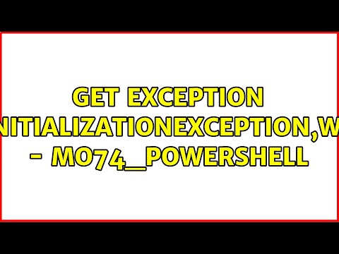 Get exception &quot;System.TypeInitializationException,WebSphereMQ.＜Command Name＞&quot; - mo74_PowerShell
