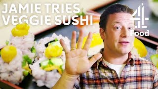 Jamie Oliver Tries VEGETARIAN Sushi | Jamie's MeatFree Meals