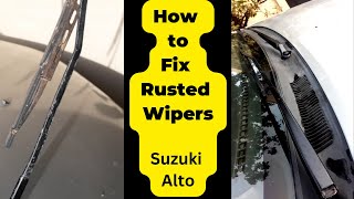 How to Fix Rusted Wipers and Replace Wiper Rubber | Suzuki Alto VXR