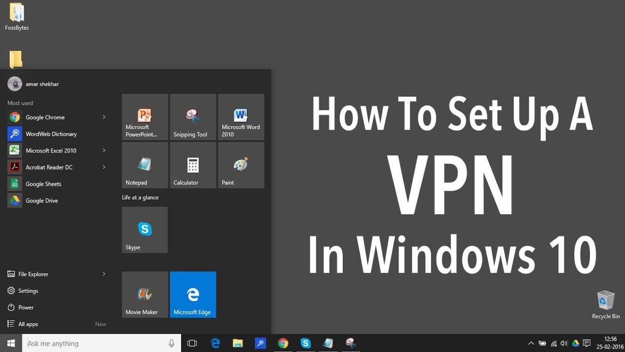 How To Setup a VPN in Windows 7/10 - YouTube