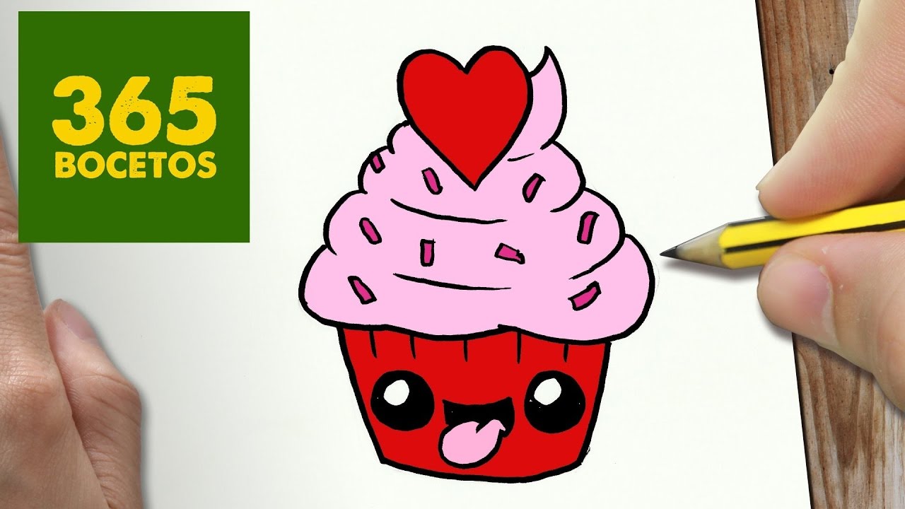 Comment Dessiner Cupcake Kawaii Etape Par Etape Dessins Kawaii Facile Youtube