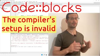 Codeblocks - the compiler's setup (gnu gcc compiler) is invalid