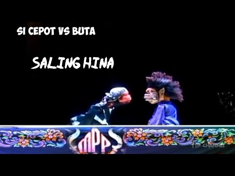 Wayang Bobodoran, Si Cepot jeung si Buta saling hin4, si Buta keok amek kapegung