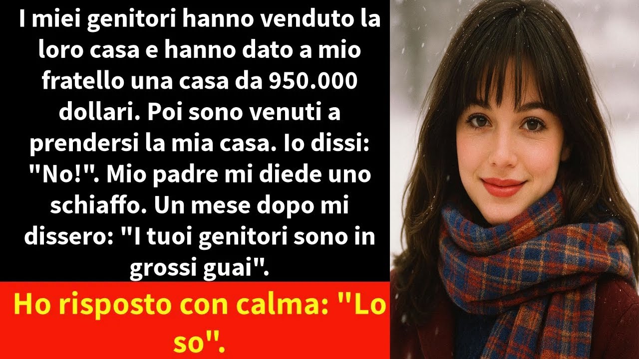 I miei genitori hanno venduto la loro casa e hanno dato a mio fratello una casa da 950.000 dollari.