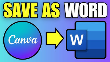 How To Save Canva Design as Word Document