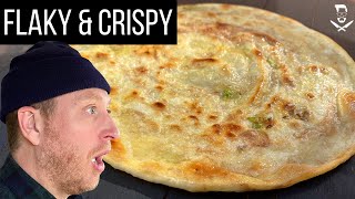 Easy Flaky Scallion Pancakes made with only 3 ingredients | John Quilter
