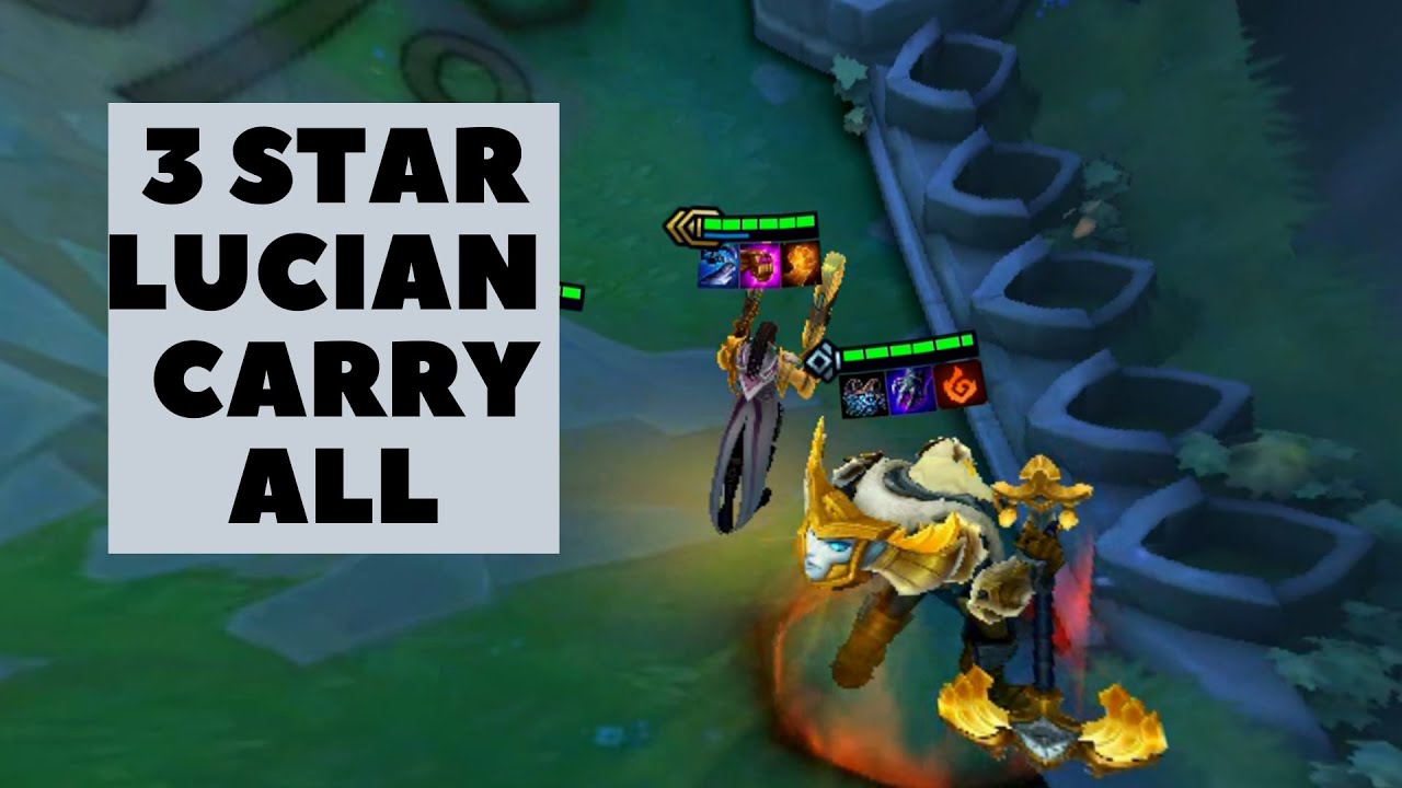 HARD CARRY 3 STAR LUCIAN - PATCH 10.1 LIGHT COMP VS. BLADE MASTER COMP | Teamfight Tactics |