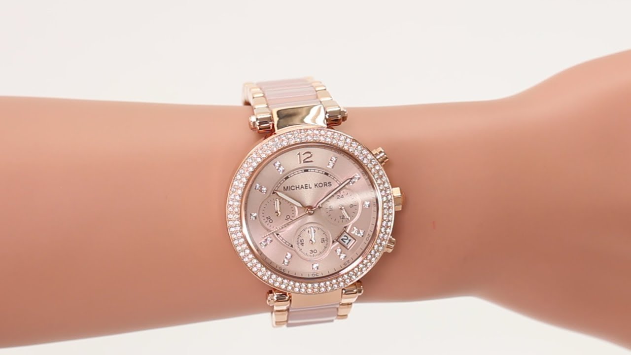 michael kors parker rose gold