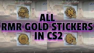 All RMR Gold Stickers in CS2 with Timestamps (No Sound)
