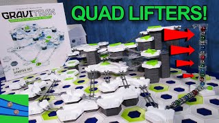 Quad Marble Lifter! Is the GraviTrax Lifter expandable to make it taller? Marble Grooves Challenge!