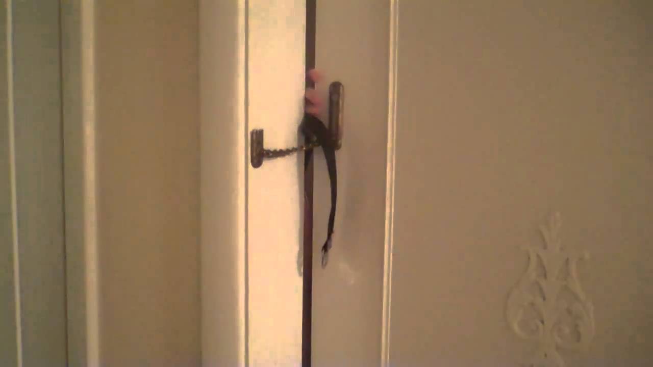 How To Unlock A Chain Locked Door Youtube