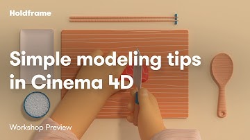 Simple 3D Modeling Tips in Cinema 4D - A Holdframe Workshop Preview by School of Motion