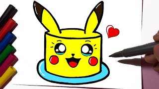 Como desenhar o PIKACHU 💛 Desenho fofos / Desenhos Kawaii / Desenho passo  a passo / Pokémon / Cute 