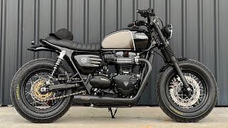 Triumph T100 custom แต่งแน่นๆเน้นซิ่งๆล้อโต ขอบ16 📞098-5919263