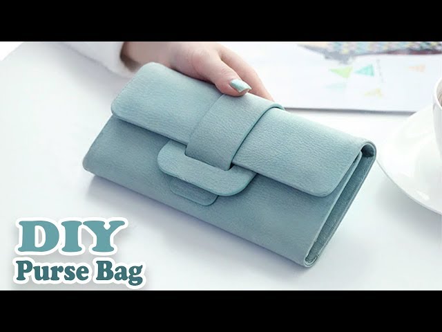 DIY CUTE PURSE BAG PU LATHER NO SEW // Woman Wallet Bag Tutorial Out Of Old Bag