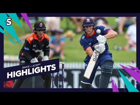 Jacobs 50 In Super Smash Opener! Northern Brave (m) vs. Auckland Aces - Match Highlights