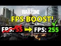 How to get BETTER FPS Warzone FEBRUARY 2021! / 200+ FPS / BEST SETTINGS!