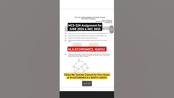 MCS- 224 Assignment Questions #ignou