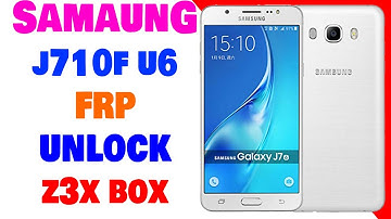 Samsung Galaxy J7 J710F U6 FRP Reset Done via Combination Z3X