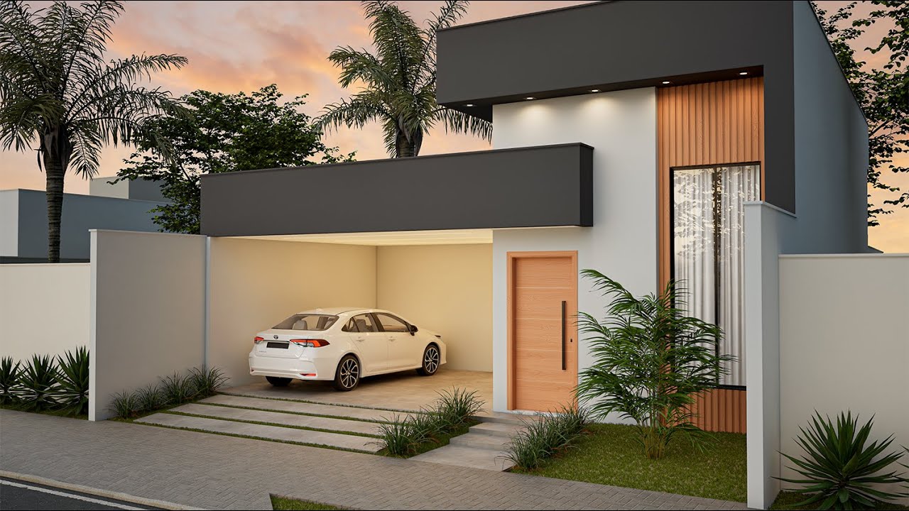 Casa dos Sonhos em Terreno 10x20 | Moderna, 2 Quartos e Piscina! 💦 - Projeto Orion