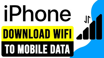 How to CHANGE DOWNLOAD SETTINGS From WiFi to MOBILE DATA on IPhone 2024