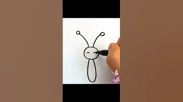 تعلم رسم فراشة جميلة ملونة بسهولة للمبتدئين رسم سهل جربوها واعملوا إشتراك ف قناتي وفعلو الجرس 