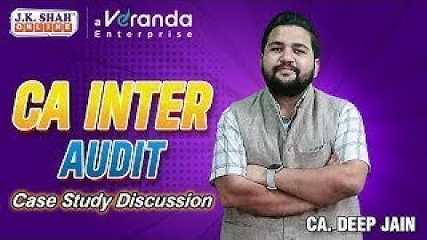 CA Inter Case Study Discussie Auditing en Ethiek Case Study 7