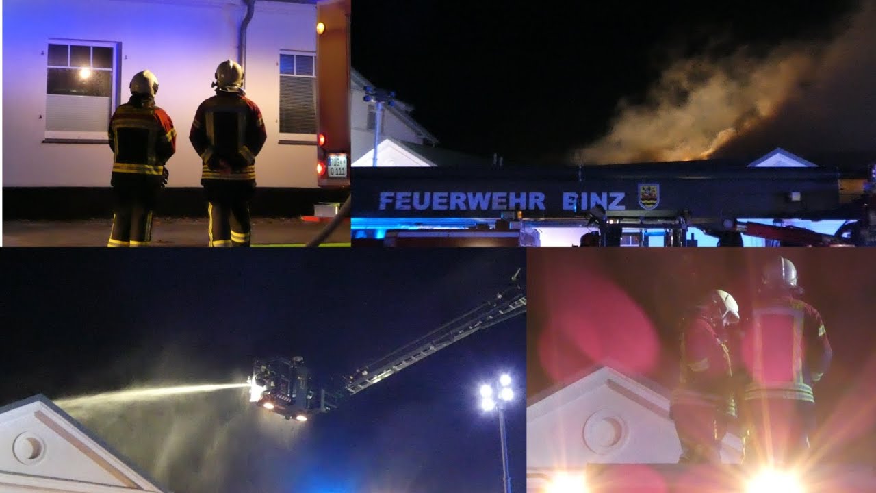 [Großbrand|5h Einsatz] Netto Großbrand in Sassnitz auf Rügen