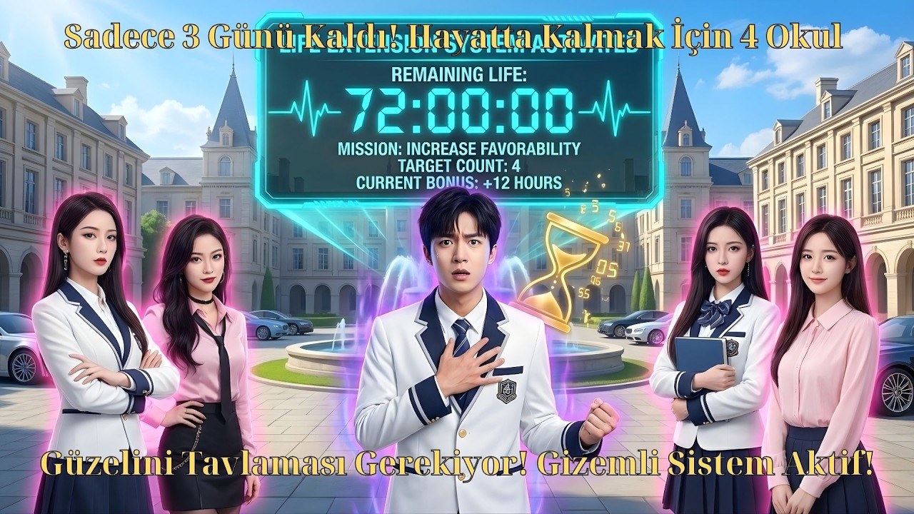 Sadece 3 Günü Kaldı! Hayatta Kalmak İçin 4 Okul Güzelini Tavlaması Gerekiyor! Gizemli Sistem Aktif!
