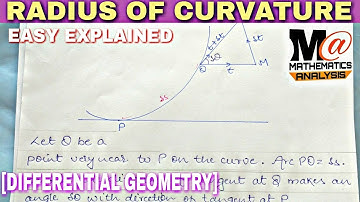 RADIUS OF CURVATURE IN HINDI || DIFFERENTIAL GEOMETRY