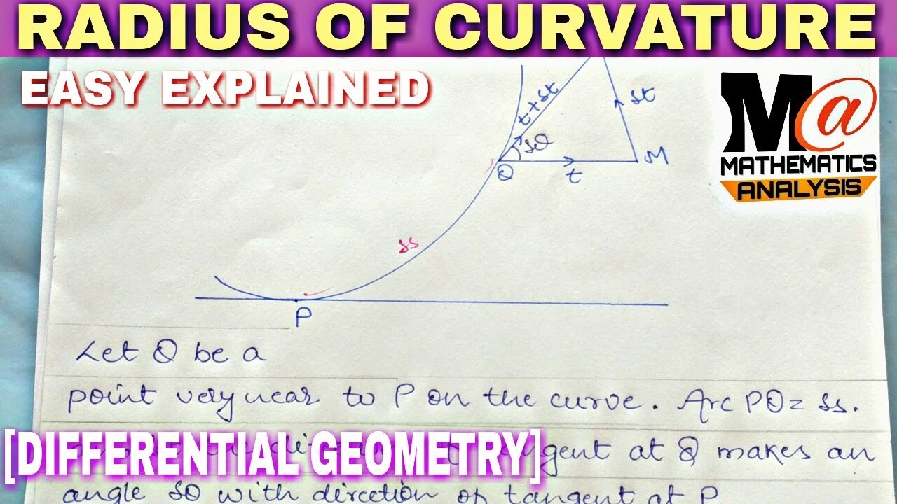 RADIUS OF CURVATURE IN HINDI DIFFERENTIAL GEOMETRY YouTube