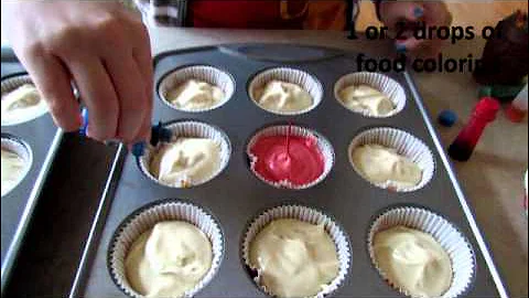 How to Make Simple Rainbow Cupcakes