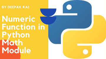 Numeric Function in Python Math Module