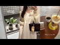 vlog.都内OLの日常🪴新しい春服とバッグ 👖春キャベツのメンチカツ🍴たくさん外食した4日間😓