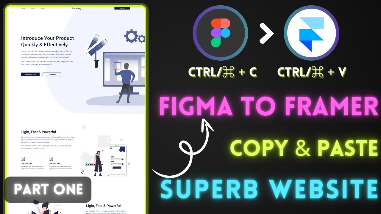 Figma to Framer - Effortlessly Copy & Paste Superb Websites - YouTube