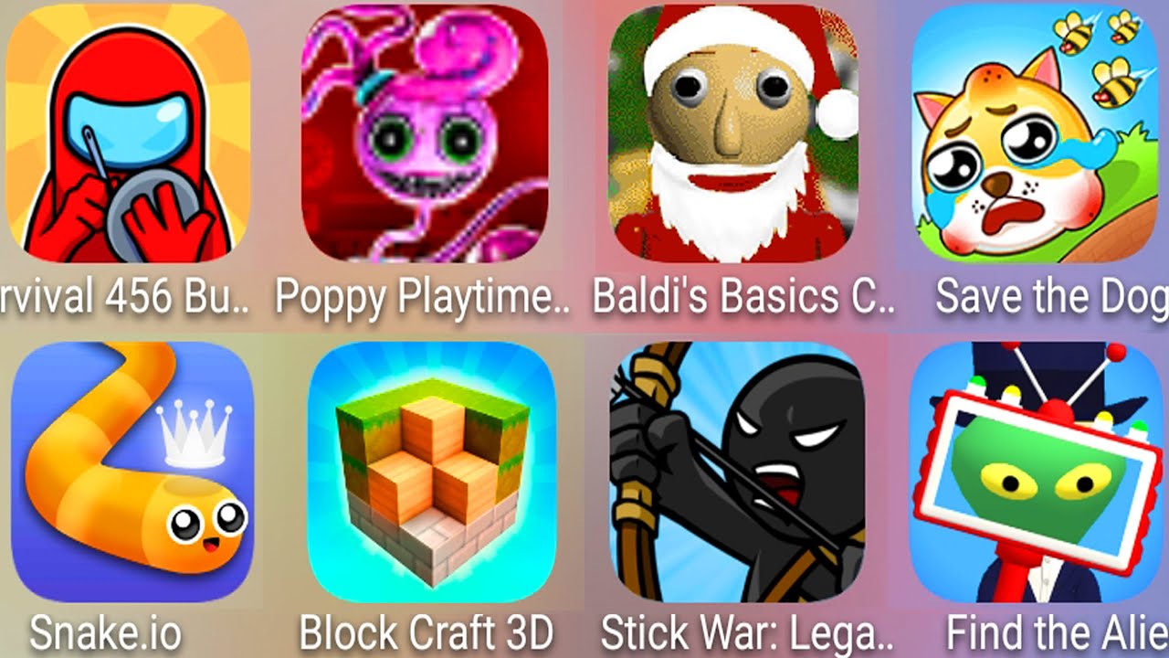 Find The Alien Santa Baldi StickWar Legacy Poppy Playtime 2 Snake io Find the alien santa baldi stickwar legacy poppy playtime 2 snake io