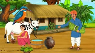 जादुई पक्षी और गरीब की जादुई गाय। Magical Cow । Moral Story in Hindi । Cartoon । Hindi Kahaniyan