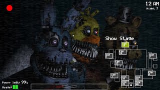 I added FNaF 4 to FNaF 1! Nightmare Animatronics! (FNaF 1 Mods)