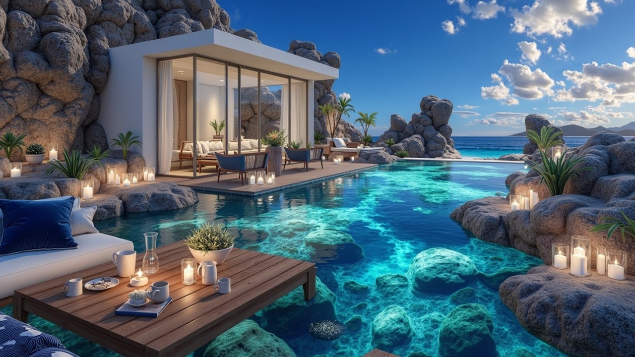 Рай Deep House Музыки Современный Вилла Звук