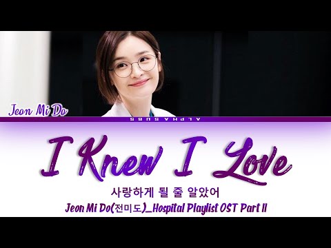 Jeon Mi Do 전미도 I Knew I Love 사랑하게 될 줄 알았어 Hospital Playlist OST 11 Lyrics 가사 Han Rom Eng